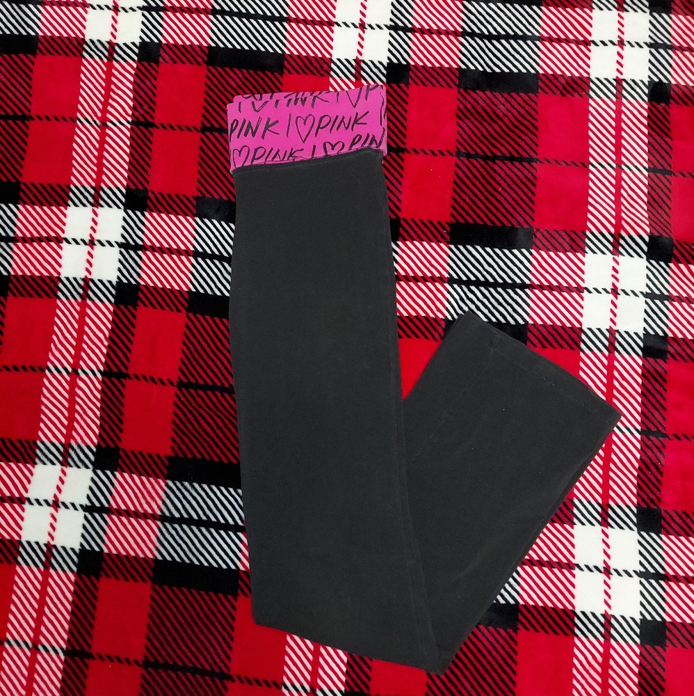 VICTORIAS SECRET PINK SMALL BLACK YOGA PANT